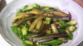ヘルシー煮びたし！おくらと茄子で美味☆