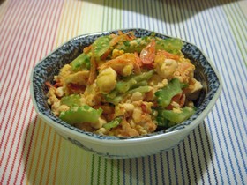 ゴーヤのふわふわ★炒り豆腐