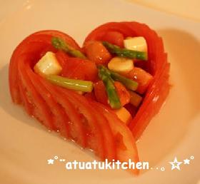 ハートな♡トマトサラダ