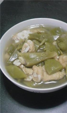 モロッコ豆と油揚げ煮