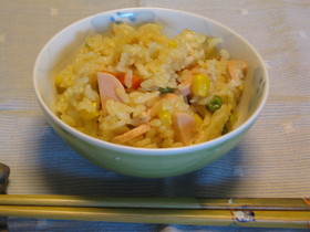 子供の好きな♡炊き込みカレーピラフ♪
