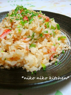 誰でもパラパラ~☆カニ風味の炒飯♪