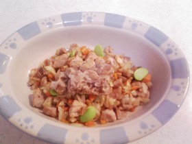 犬ご飯（納豆チャーハン）
