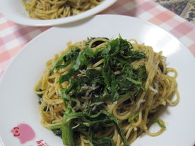 鉄分カルシウムたっぷり、海苔パスタ