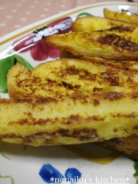 パン耳で♡スティックフレンチトースト
