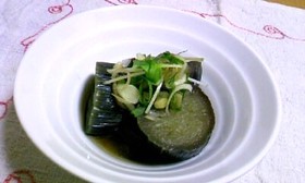体に染みる茄子の煮浸し