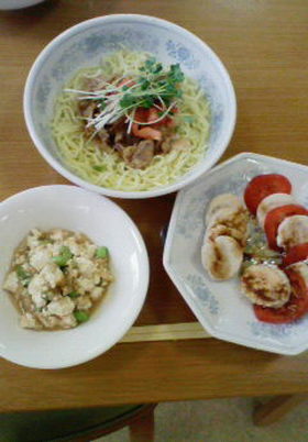 やきそば麺で作る冷やし中華