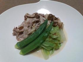 豚肉と白菜の豆乳柚子こしょう♪