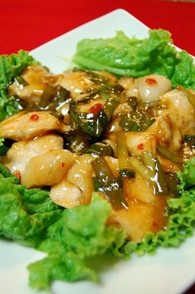 鶏むね肉のスイチリあんかけ