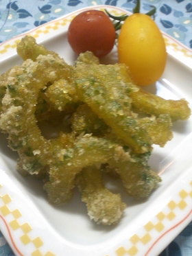苦いの大好き★厚切りゴーヤのカレー揚げ
