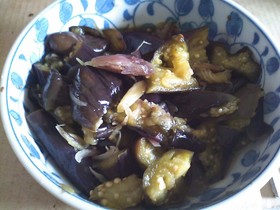 簡単！ナスと茗荷のレンジ漬し