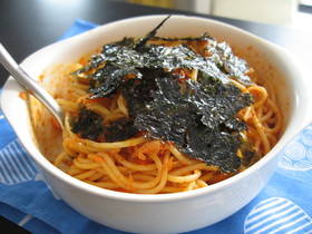 レンジでチン！まさかのキムチパスタ！