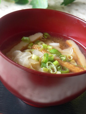 ~さつま揚げとキャベツのお味噌汁~