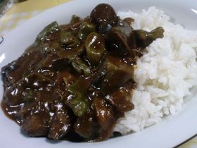 合う合う♪なすとししとうのカレー