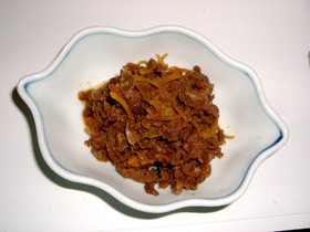 輸入牛で柿安風牛のしぐれ煮