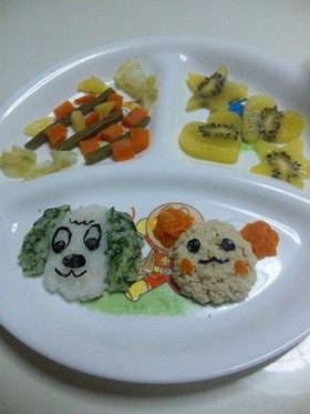 離乳食☆ワンワン&うーたんプレート
