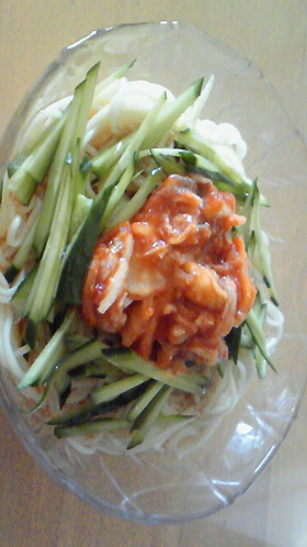 冷麺風☆ﾁｮｰ簡単そうめん