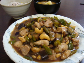 チキンとなすDEさっぱり炒め煮