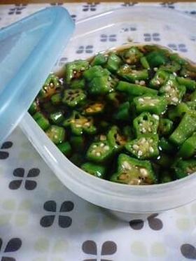 常備菜に♪漬けオクラ