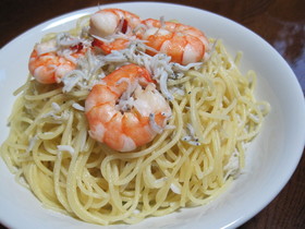 えびとしらすのスパゲティ