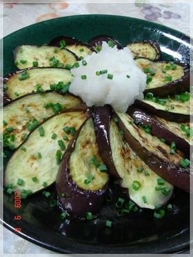 簡単◇茄子焼き◇おろし添え