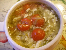 トマトとたまごのスープ