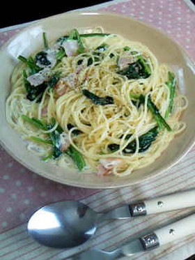 あっさり★ほうれん草のクリームパスタ