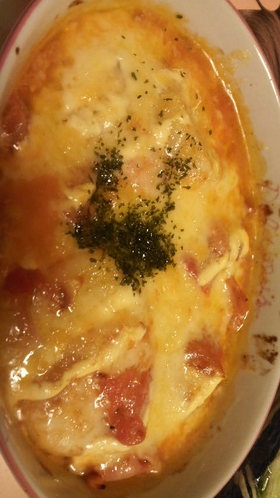 とろ〜り☆中はじゅわ〜なトマトチーズ焼き