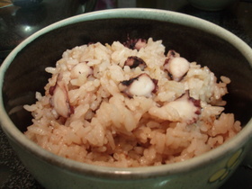 おでんだし（関西）でタコ飯