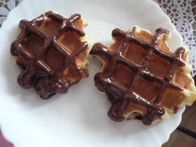チョコバナナワッフル