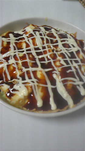 簡単☆ｷｬﾍﾞﾂたっぷりお好み焼き風！