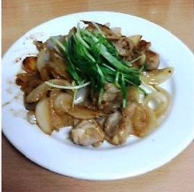 鶏肉の味噌もみ炒め