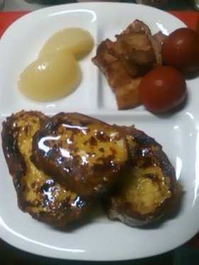 フランスパンでフレンチトースト♪