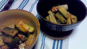 胡瓜とちくわのピリ辛和え♪
