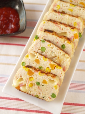 簡単！レンジでふんわりクラブチキンローフ