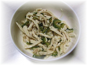 絶賛☆ゴーヤと鶏胸肉の中華風