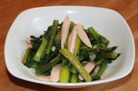 つるむらさきの炒め物
