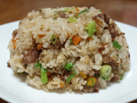 がっつり♪牛肉の中華風炒飯