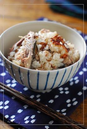 塩麹で秋刀魚の炊き込みご飯