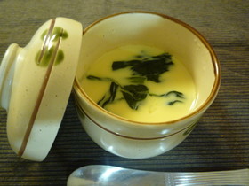 おでんの残りつゆで、　茶碗蒸し