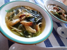 ✻簡単に　美味しいネギ鶏スープ✻