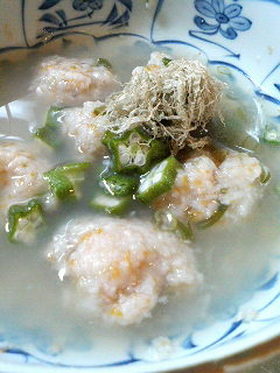 長芋団子のお吸い物