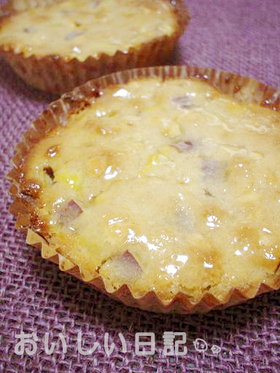 簡単♪りんごとさつまいものケーキ