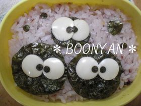 キャラ弁？3分で出来るまっくろくろすけ♡
