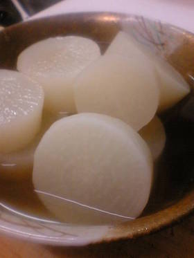 白い大根の煮物♪