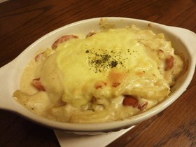 余った粉ミルク缶消費に！マカロニグラタン