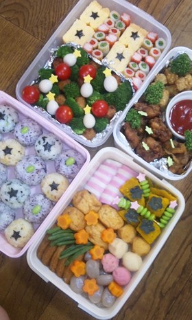 簡単色どり運動会お弁当！