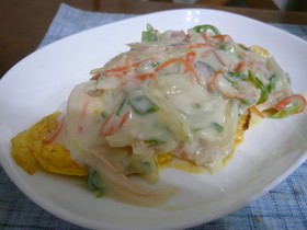野菜たっぷり♪クリームソースのオムレツ