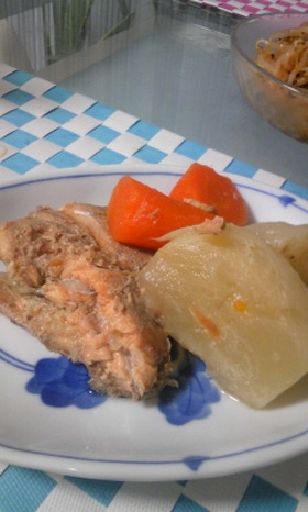 カブと鮭の簡単煮物 