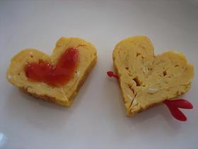 ♡定番♡　ハート卵焼き